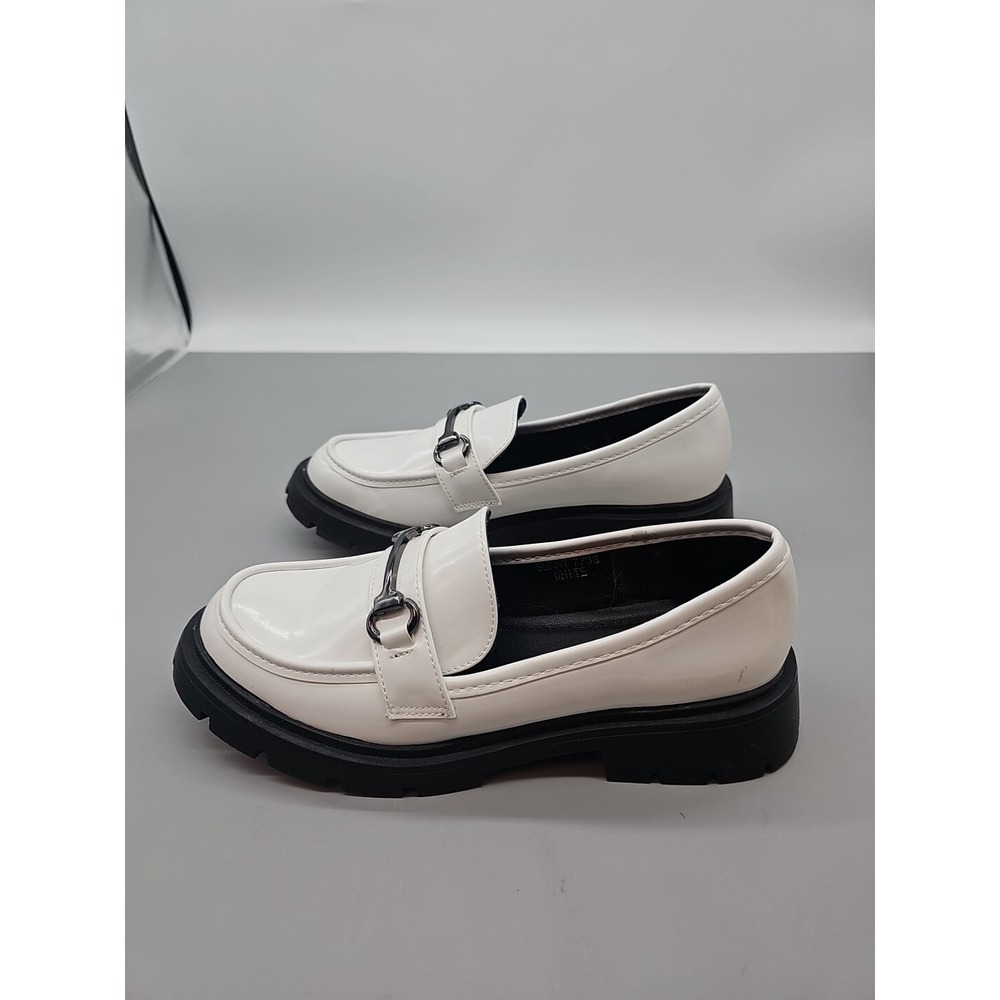 Vera Creation Womens‎ Driving Loafers White Buckle Top Good Soles Size 7